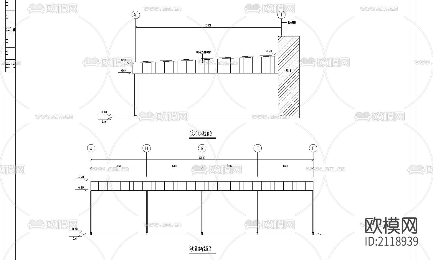 厂房公司附房cad施工图下载（渲染图4）