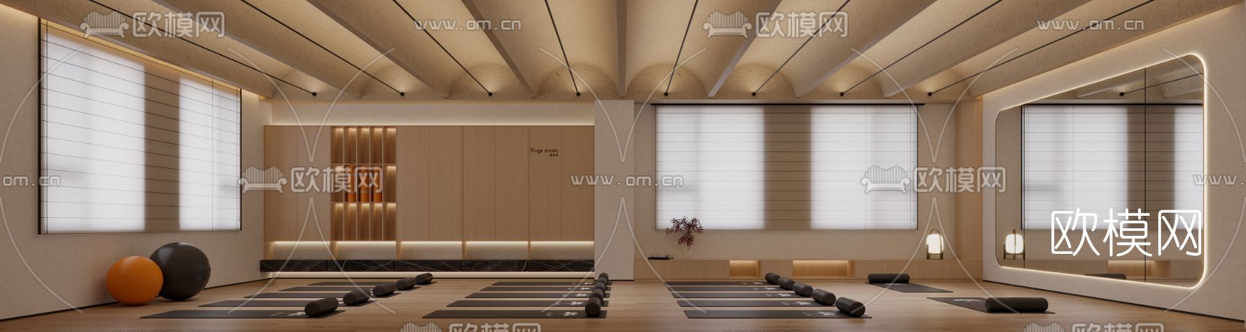 侘寂瑜伽室3d模型