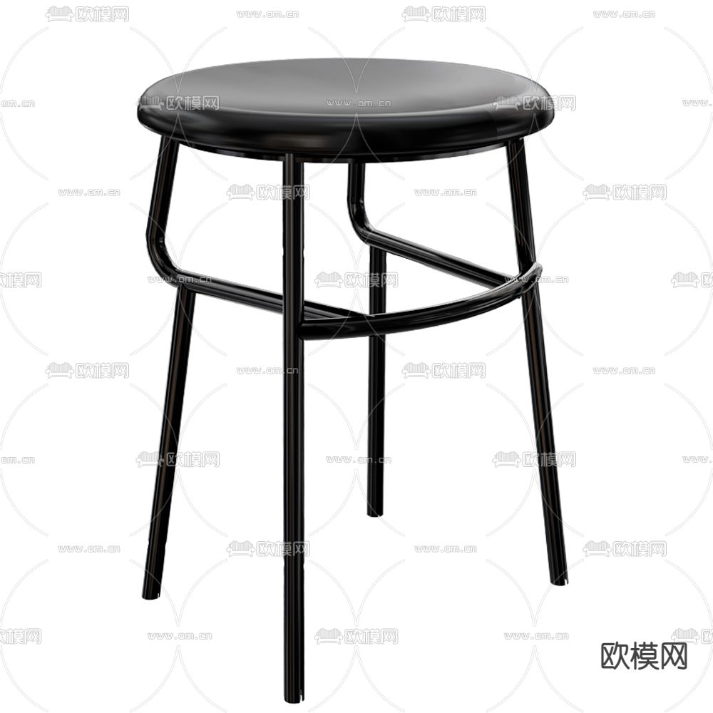 现代吧椅3d模型下载