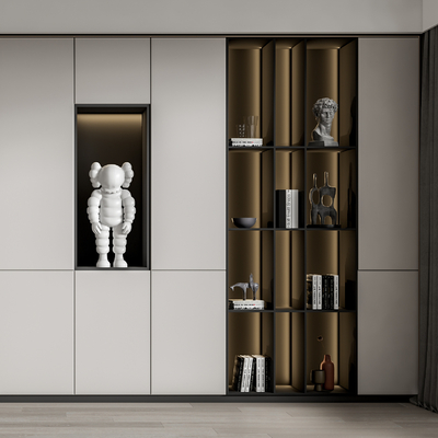 现代装饰柜su模型