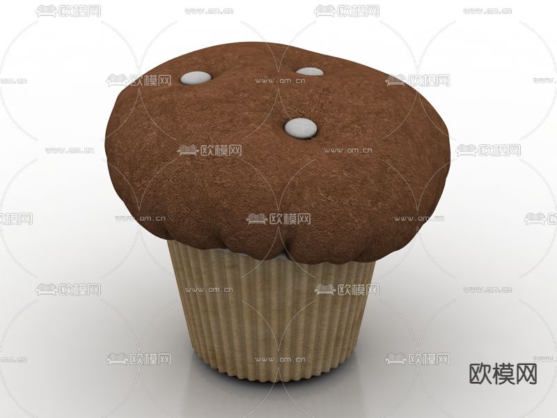 现代创意纸杯蛋糕沙发凳免费3d模型下载