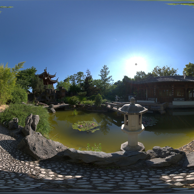  园林HDRI贴图 