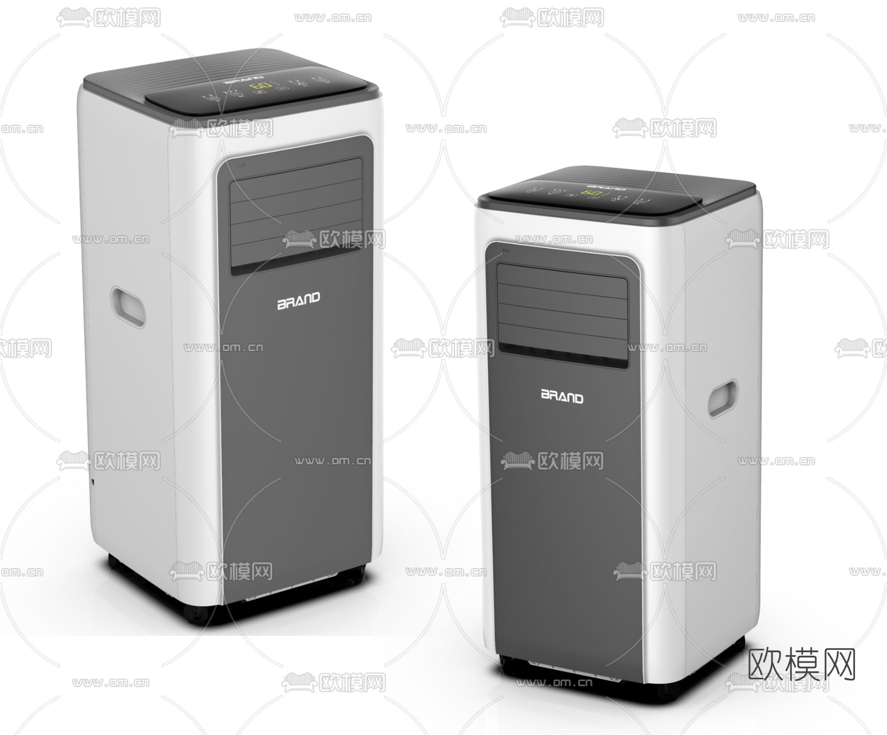 现代移动空调3d模型下载