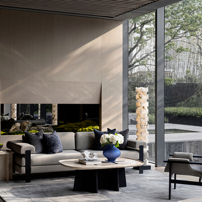 春山秋水设计 售楼处洽谈区