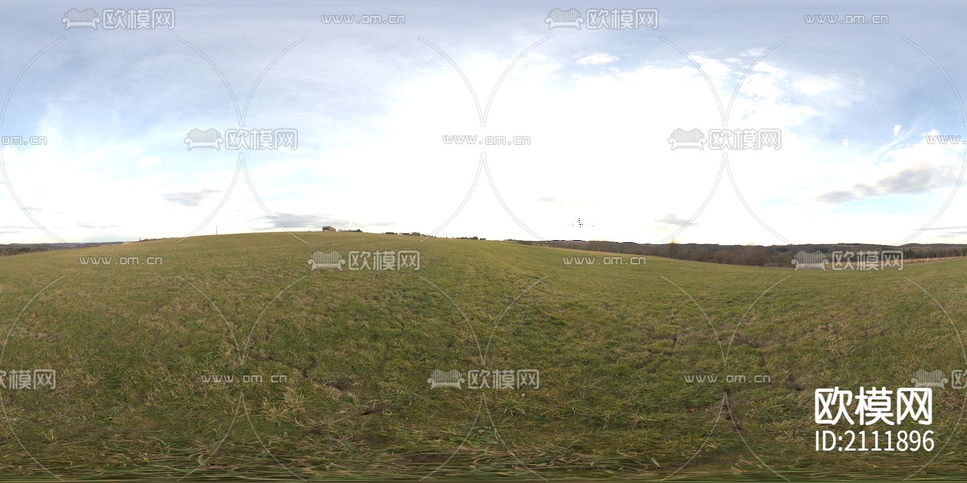 白天草原HDRI贴图下载