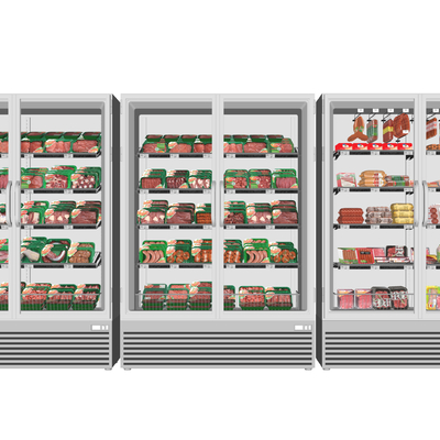  现代保鲜柜冷冻柜su模型 