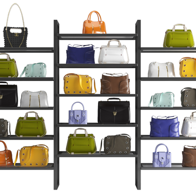  现代手提包挎包su模型 