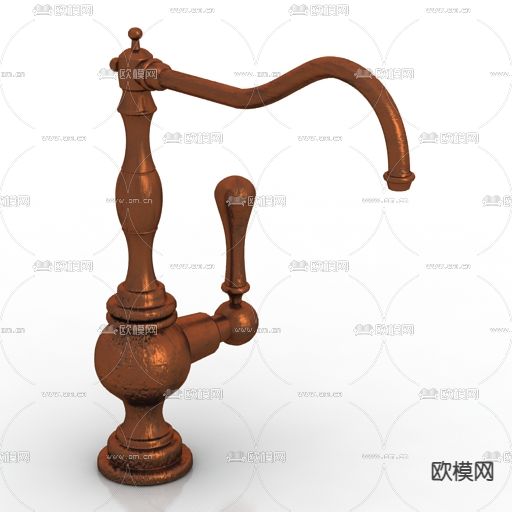欧式古典金属水龙头免费3d模型下载