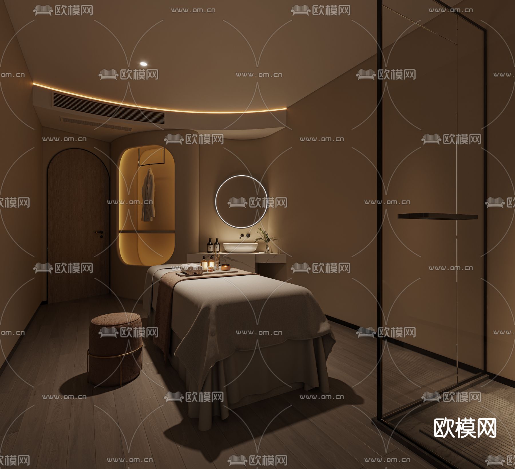 侘寂SPA护理间3d模型