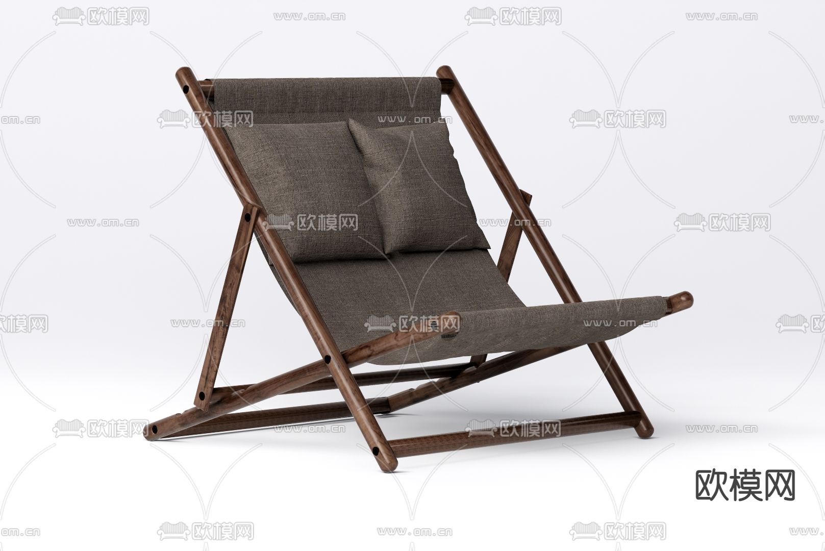 侘寂休闲躺椅su模型下载（渲染图1）