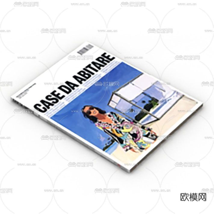 现代简约杂志书籍免费3d模型下载