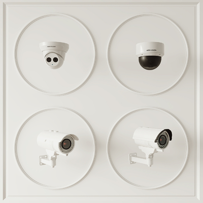  现代监控摄像头su模型 