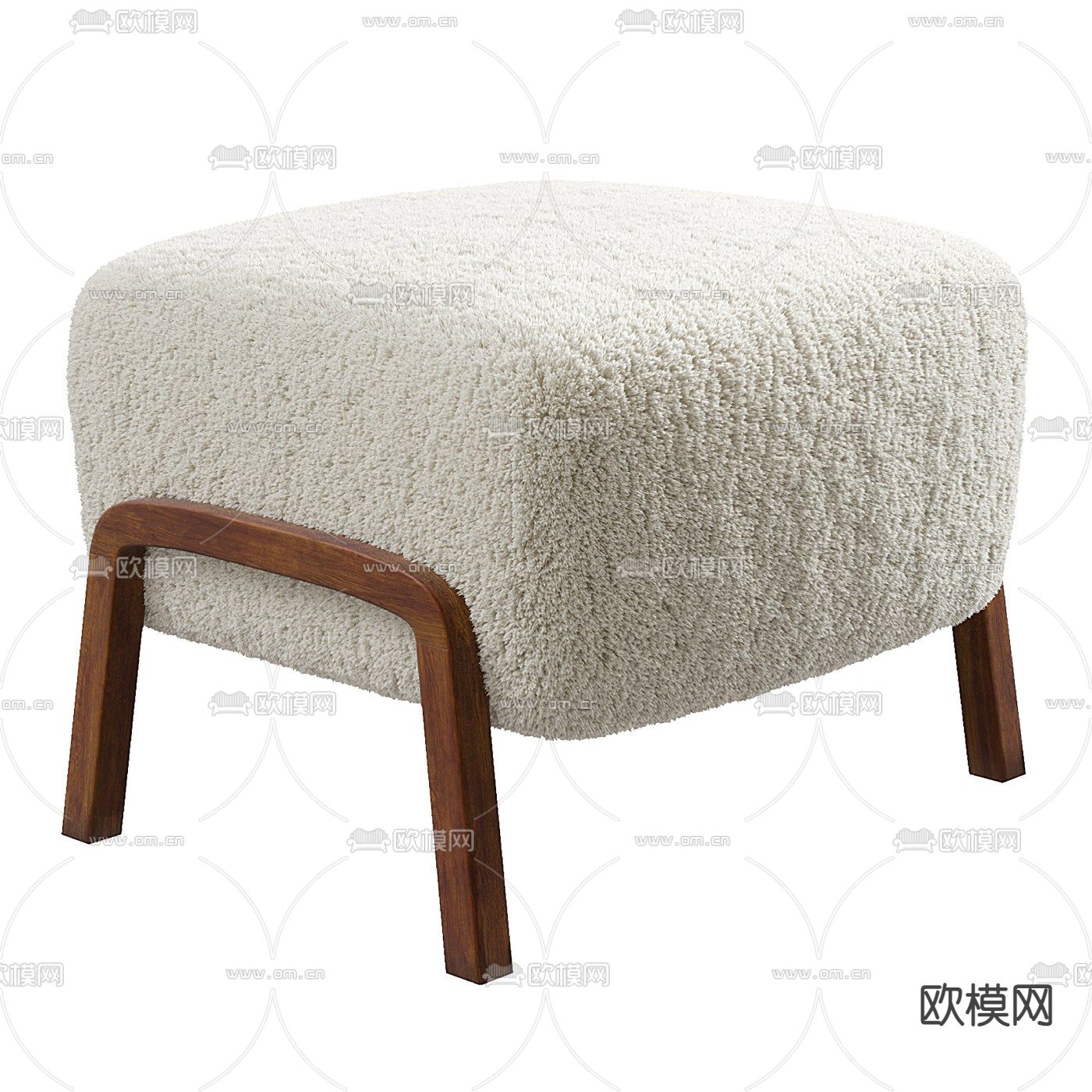 现代沙发凳3d模型下载（渲染图2）