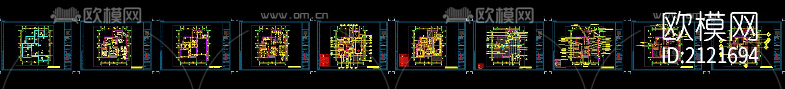 家装cad图纸下载（渲染图3）