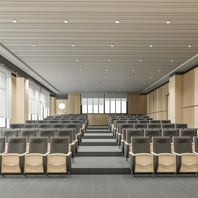  现代阶梯报告厅su模型 