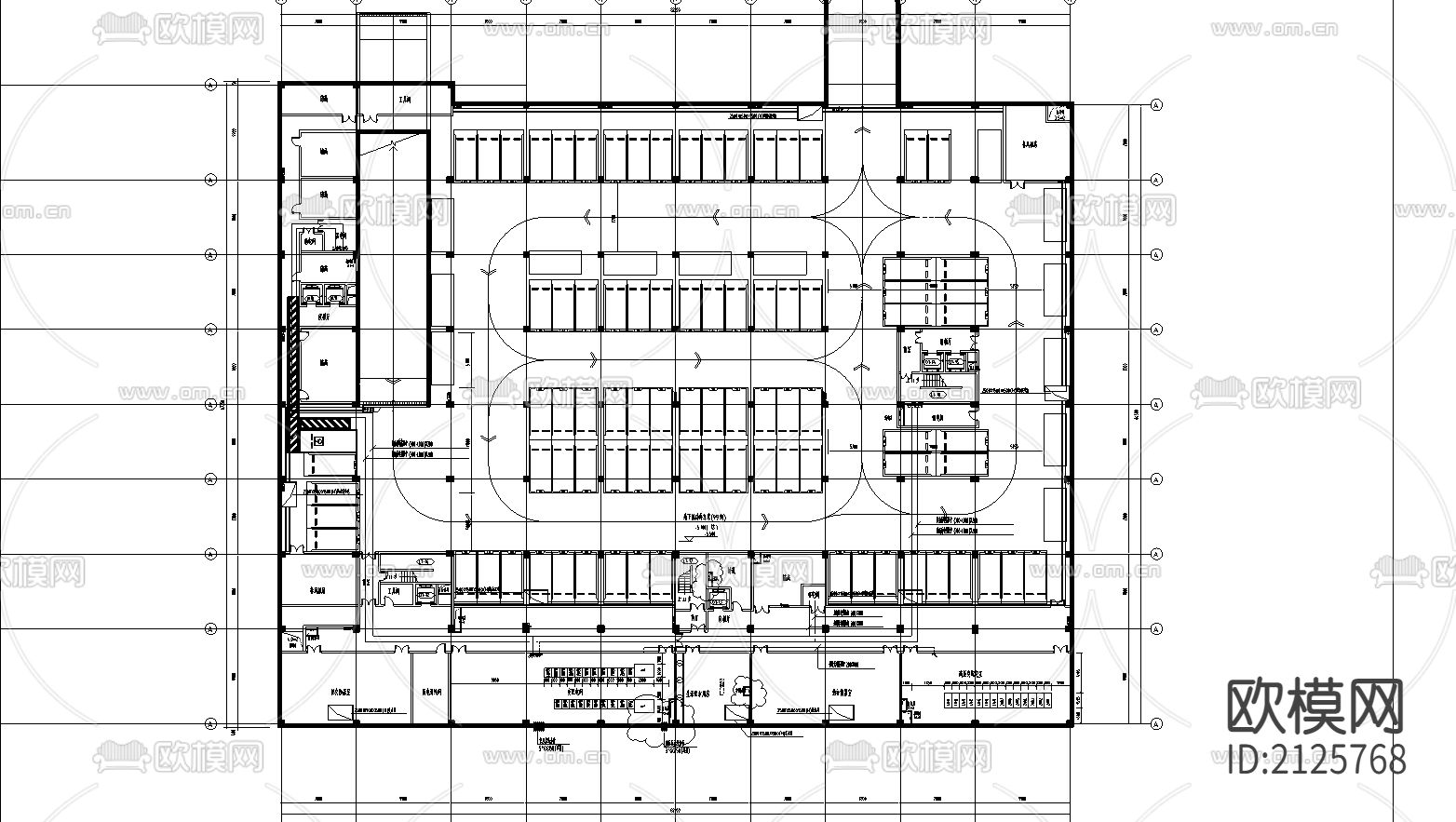 变电所cad施工图下载（渲染图2）