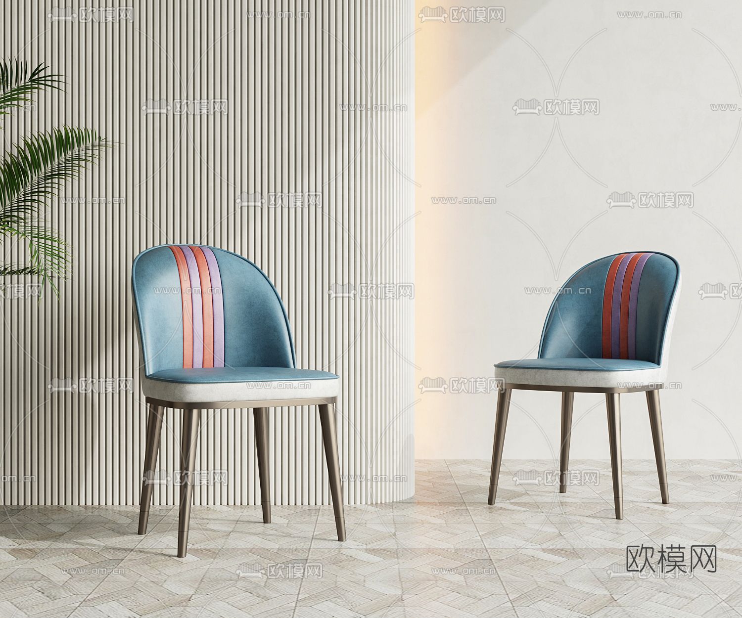 北欧单椅3d模型下载