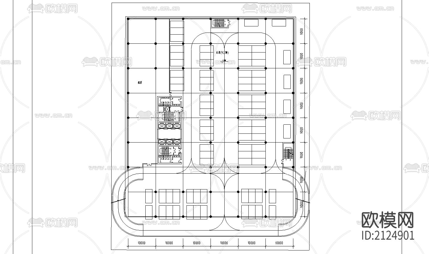 官园综合楼CAD施工图下载（渲染图5）