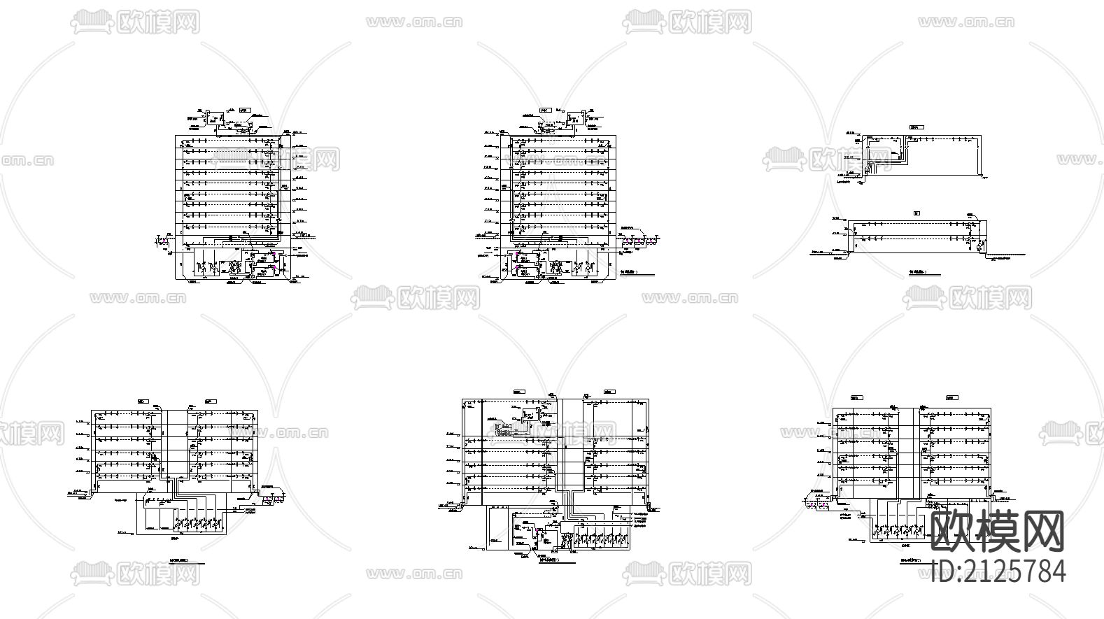 喷淋管道系统图节点大样下载（渲染图1）