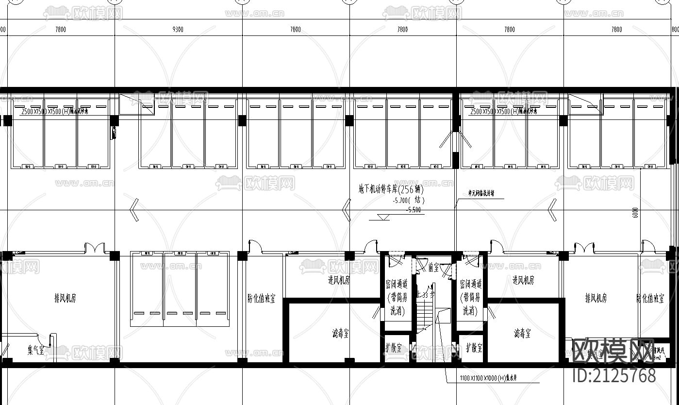 变电所cad施工图下载（渲染图4）