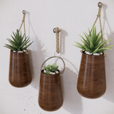  现代绿植吊篮su模型 