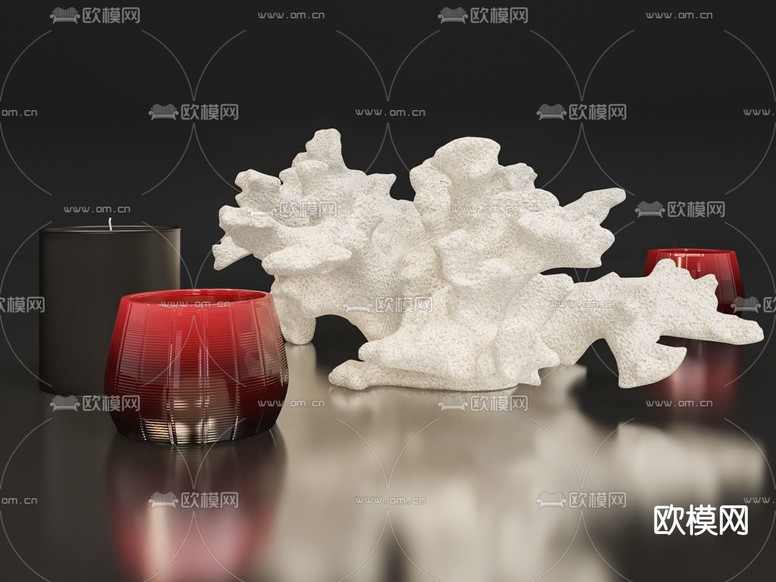 现代装饰饰品摆件3d模型下载