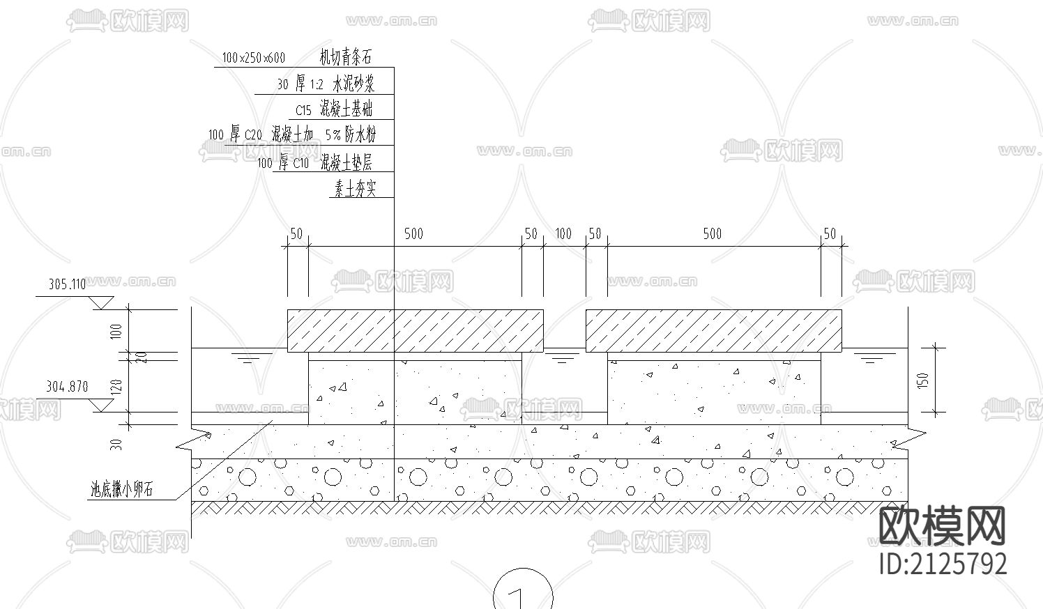 汀步方案节点大样下载（渲染图2）