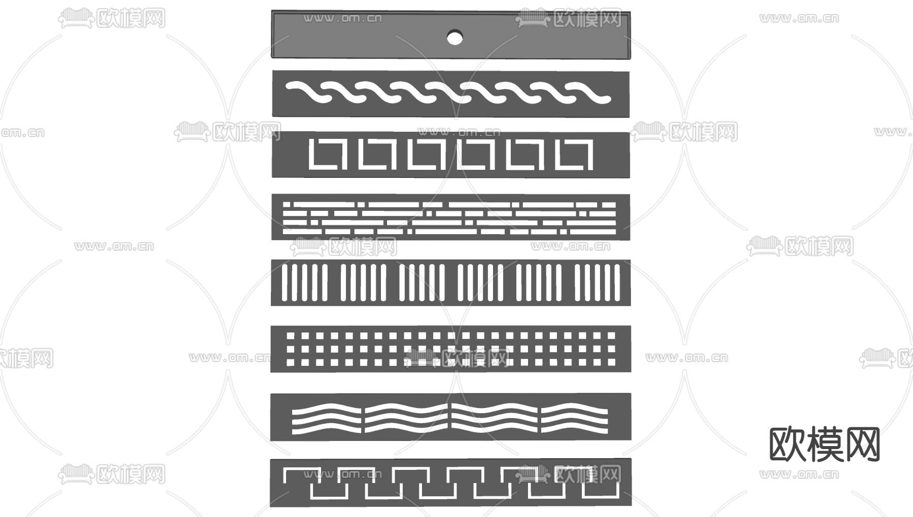 现代金属淋浴排水槽su模型下载（渲染图2）