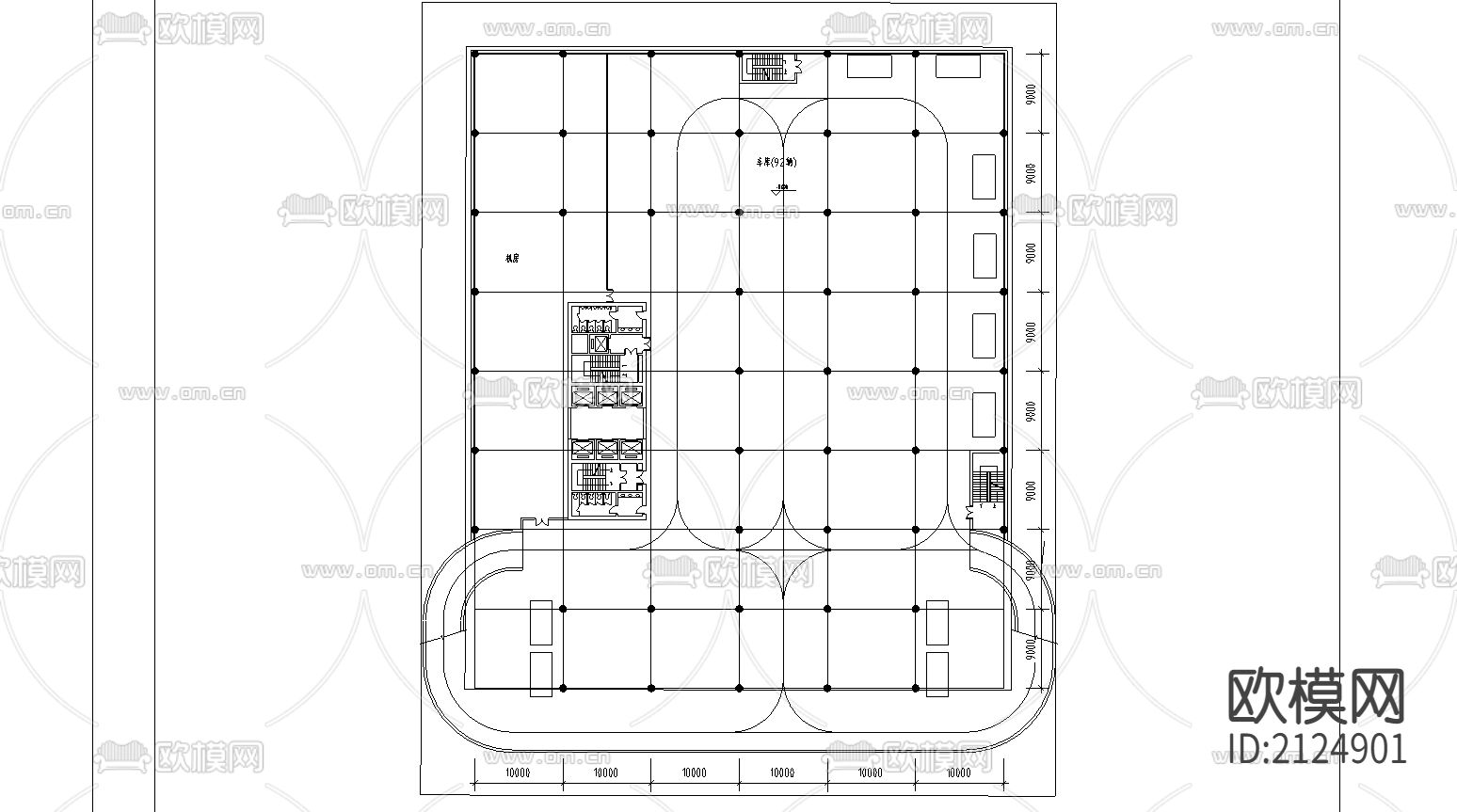官园综合楼CAD施工图下载（渲染图6）