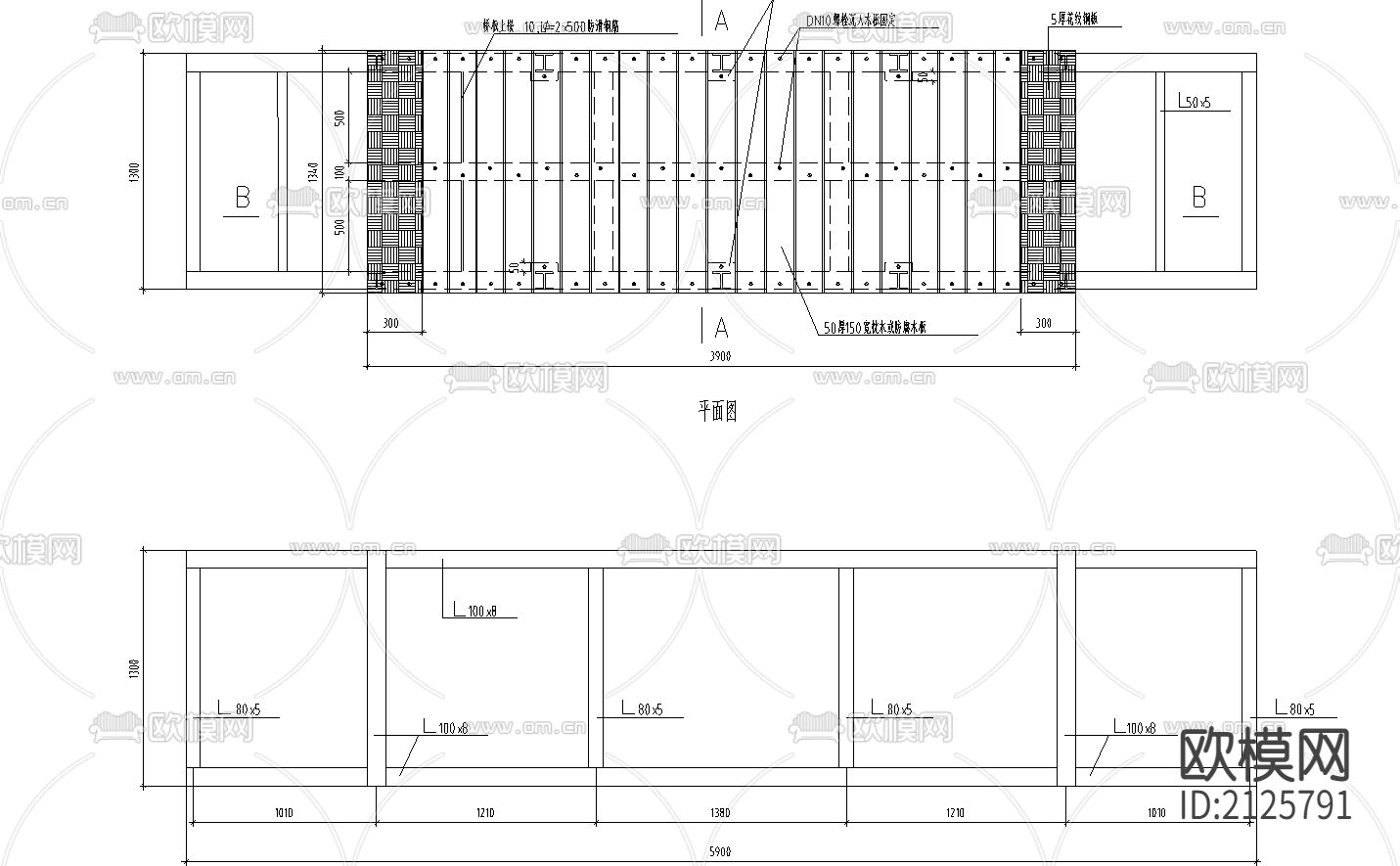 园桥方案拱桥节点大样下载（渲染图3）