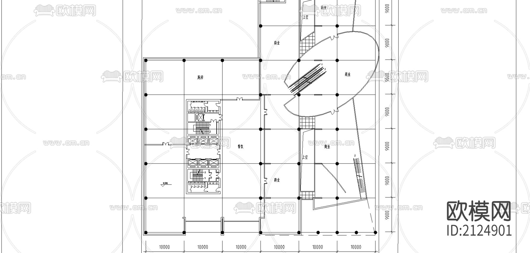 官园综合楼CAD施工图下载（渲染图3）