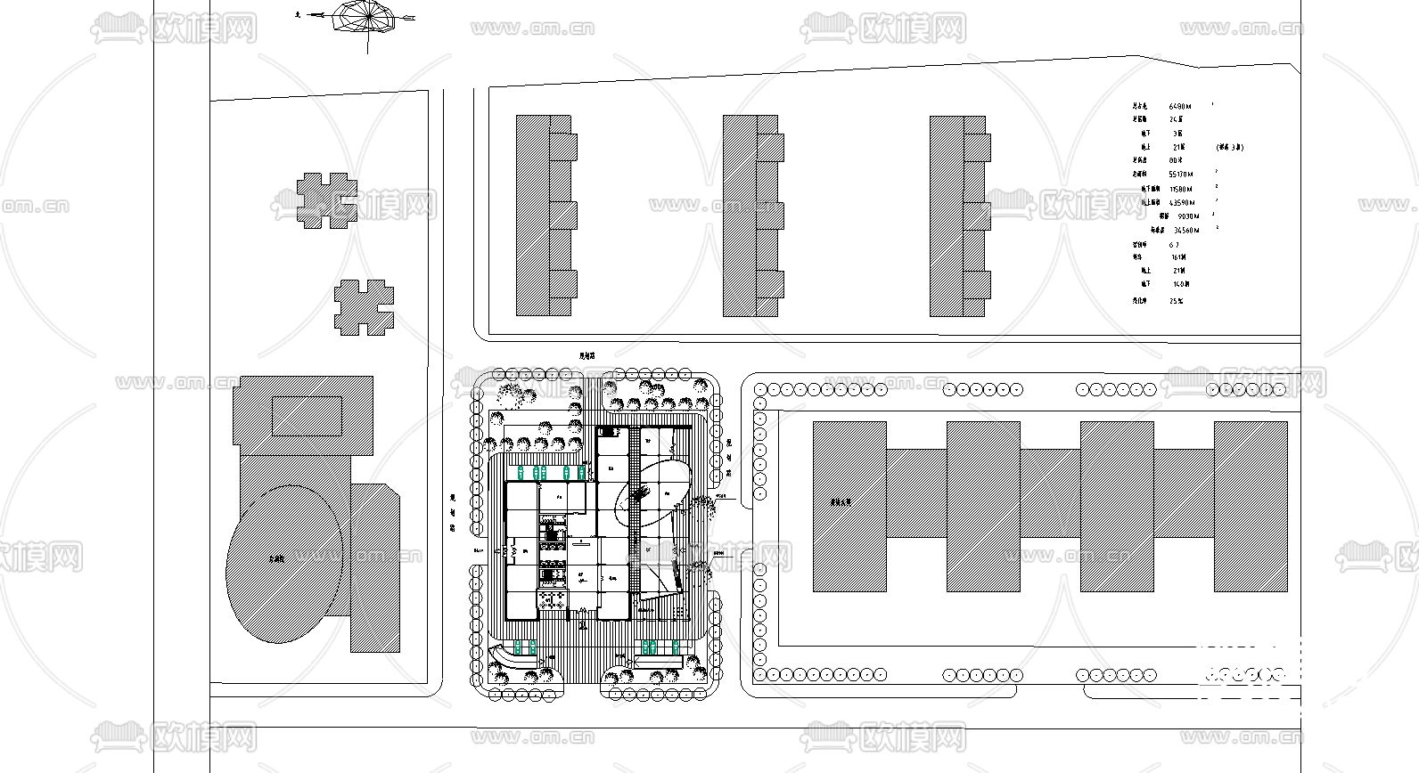 官园综合楼CAD施工图下载（渲染图1）