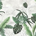 热带植物布壁画
