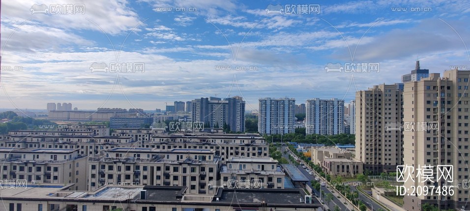 小区外景-免费3dmax模型库-欧模网