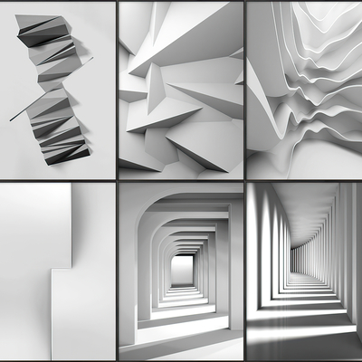  简约黑白装饰画 