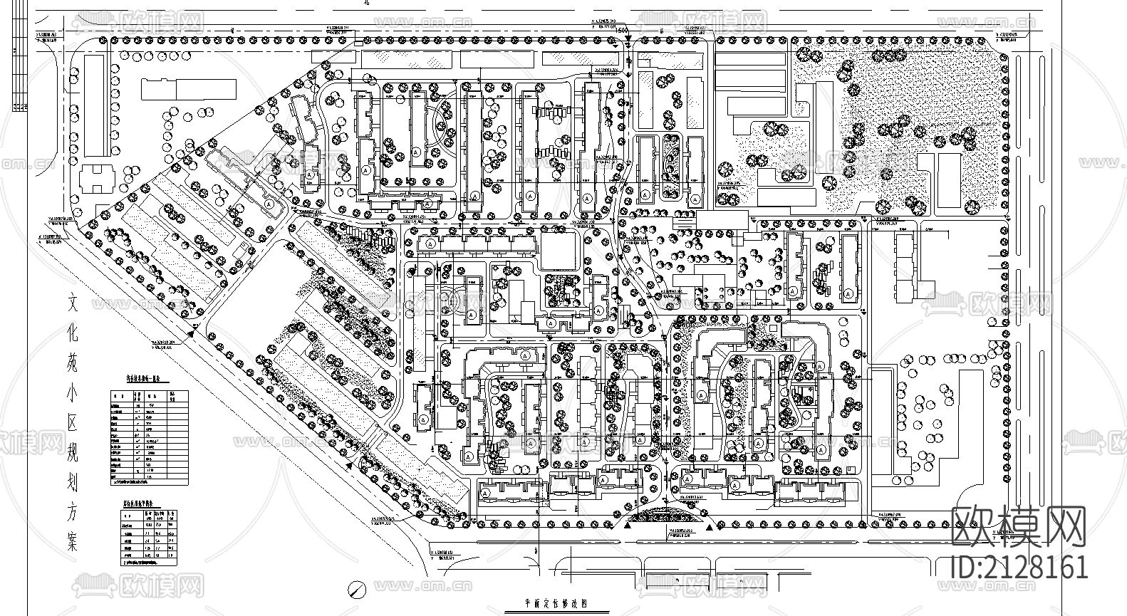 某小区规划图cad施工图下载（渲染图1）