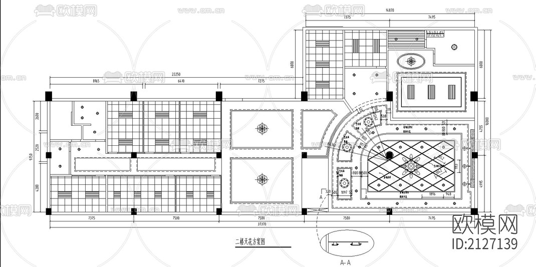 办公室cad施工图-免费3dmax模型库-欧模网