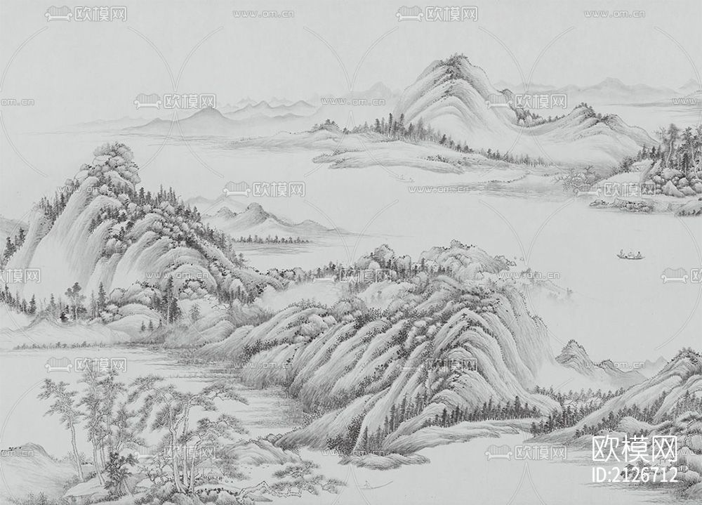 山水古典壁纸下载（渲染图3）