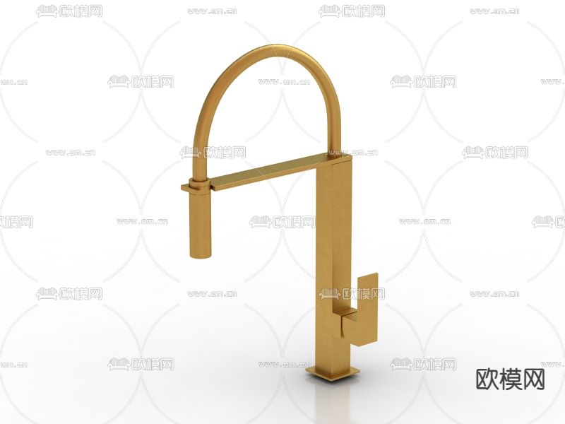 现代简约金属水龙头免费3d模型下载