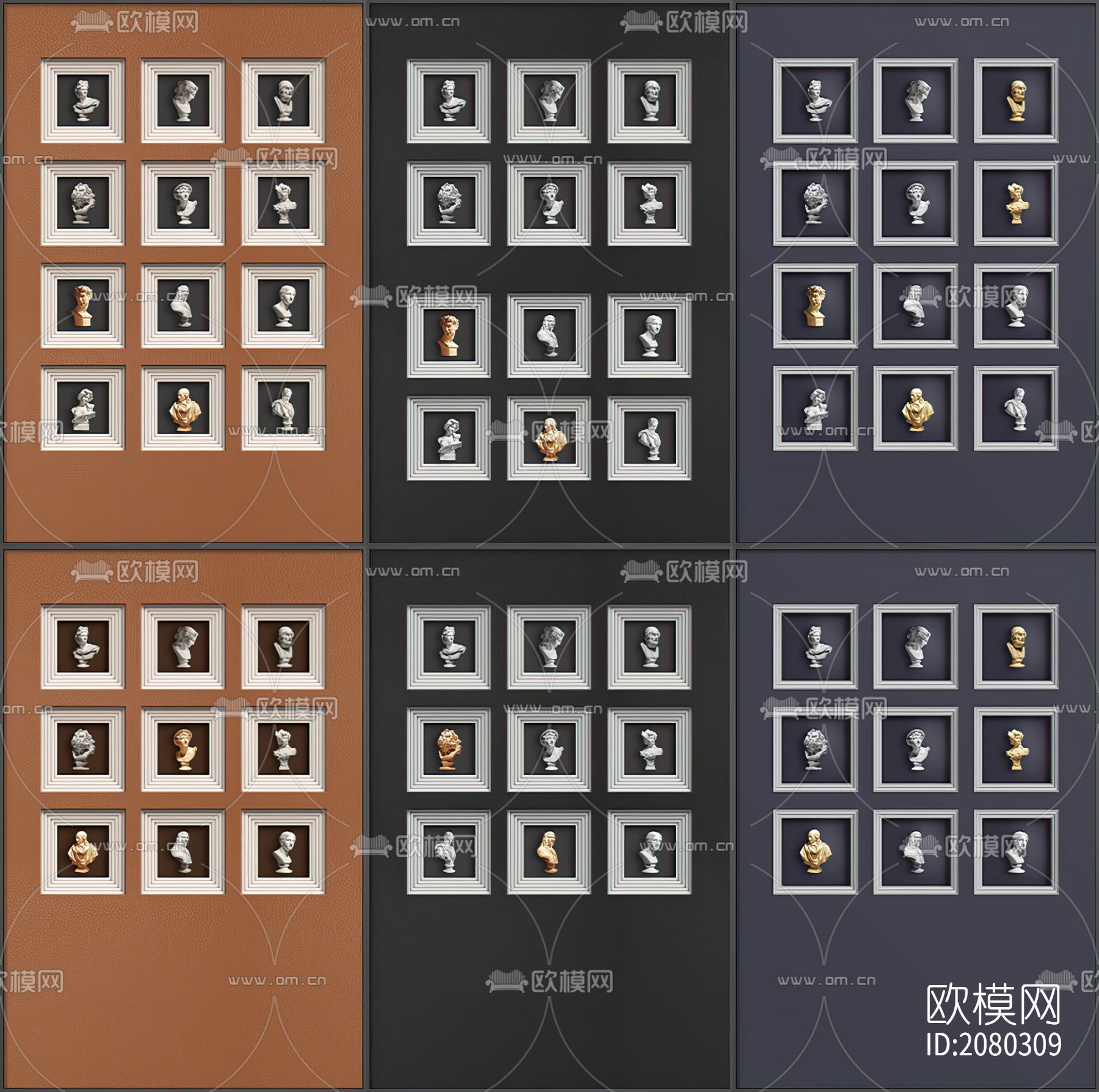 简约雕像装饰画下载