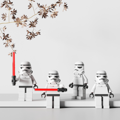  现代潮玩公仔摆件su模型 