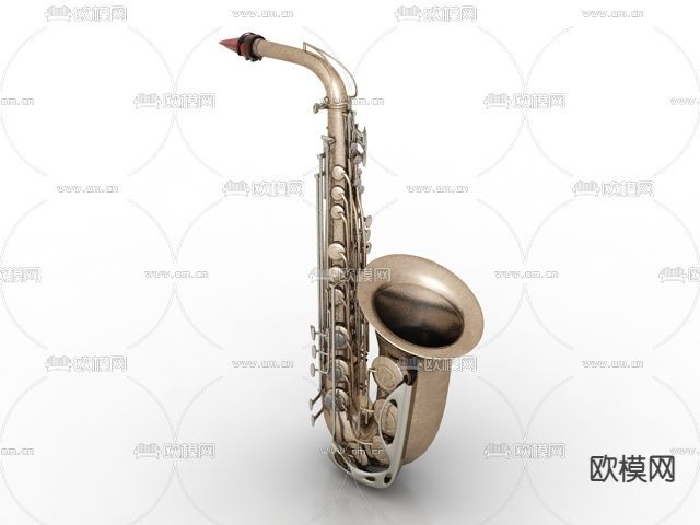 现代轻奢萨克斯免费3d模型下载