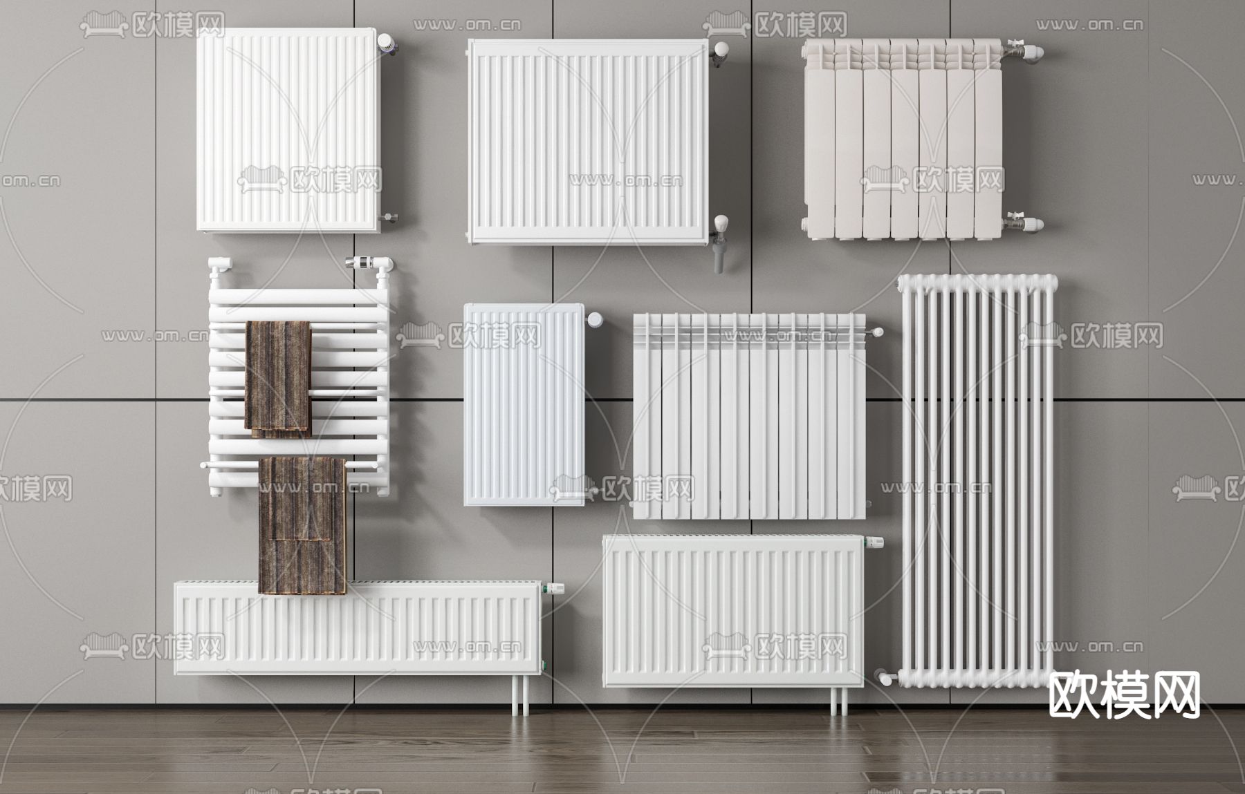 暖气片3d模型下载
