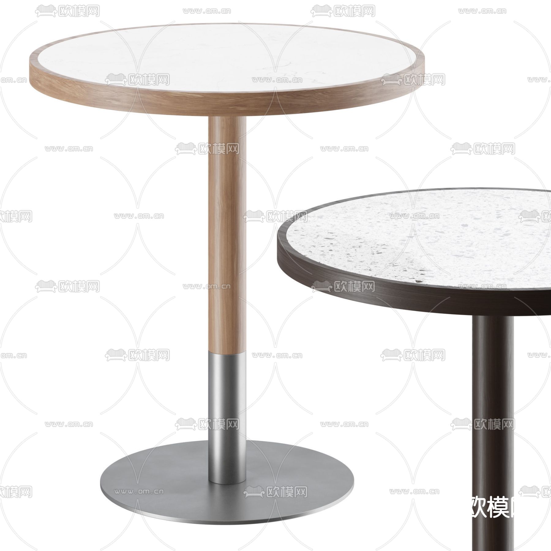 现代圆几角几3d模型下载（渲染图2）