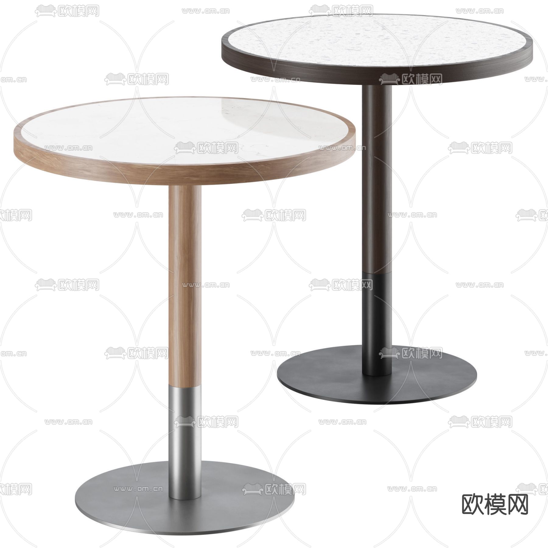 现代圆几角几3d模型下载（渲染图1）