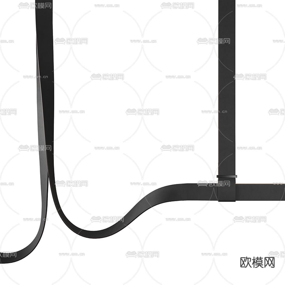 现代办公吊灯3d模型下载（渲染图4）
