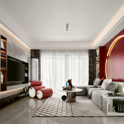 美林设计 现代客厅