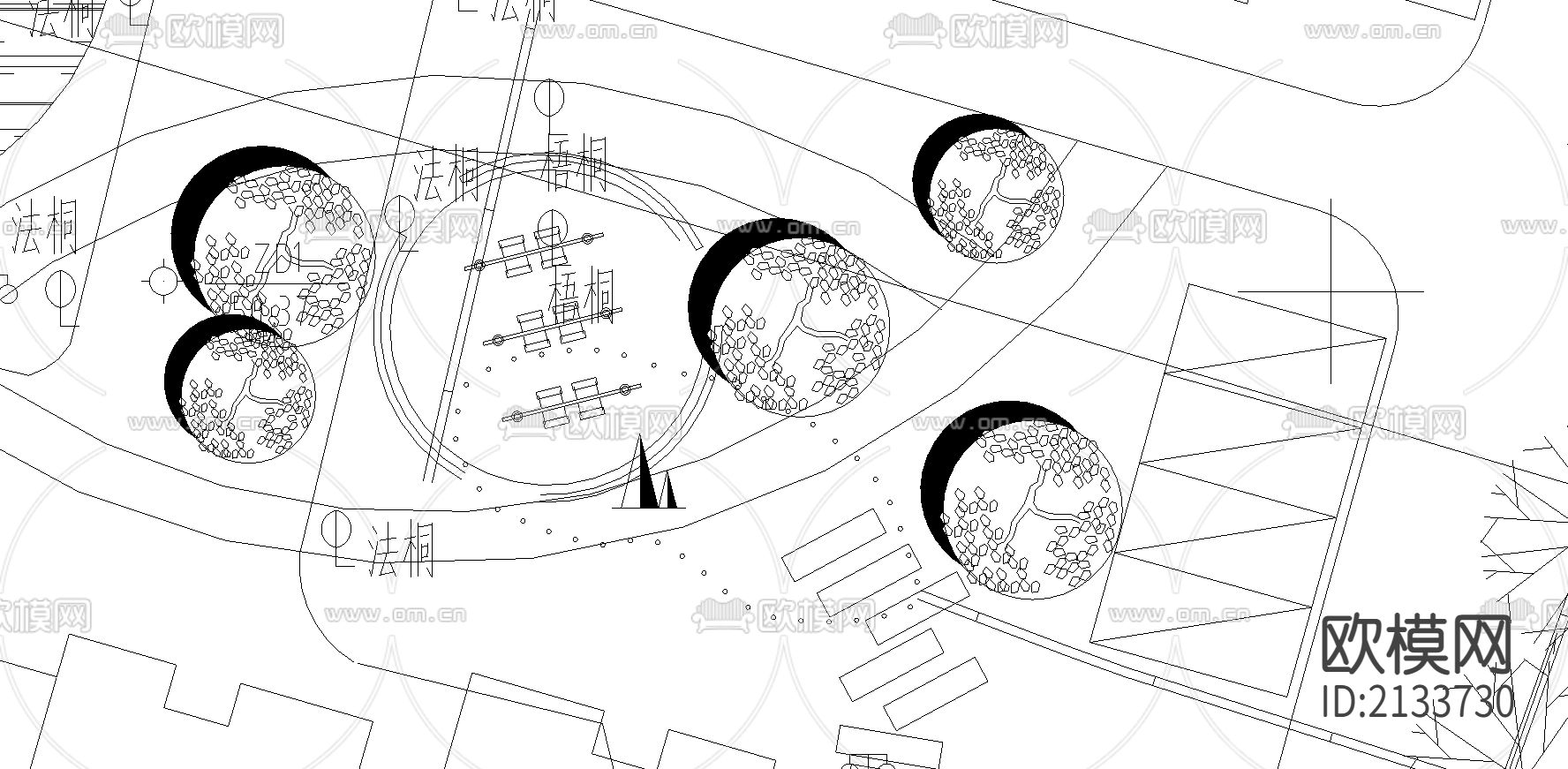 多层小区cad施工图下载（渲染图3）