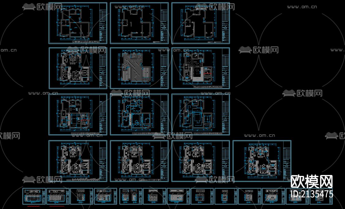 全套家装cad图库下载（渲染图2）