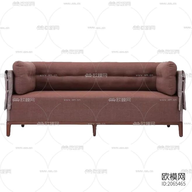 现代轻奢布艺双人沙发